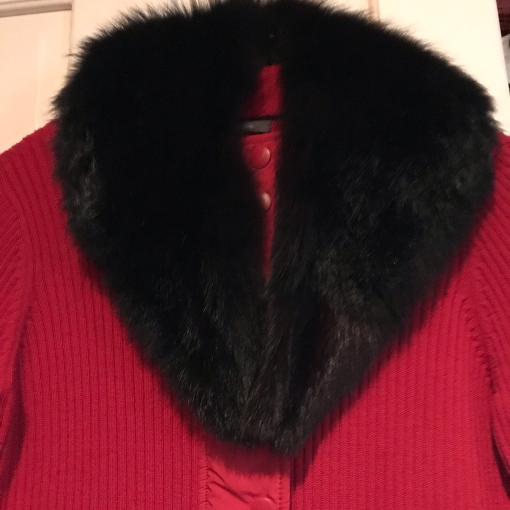 Fur dyed collar